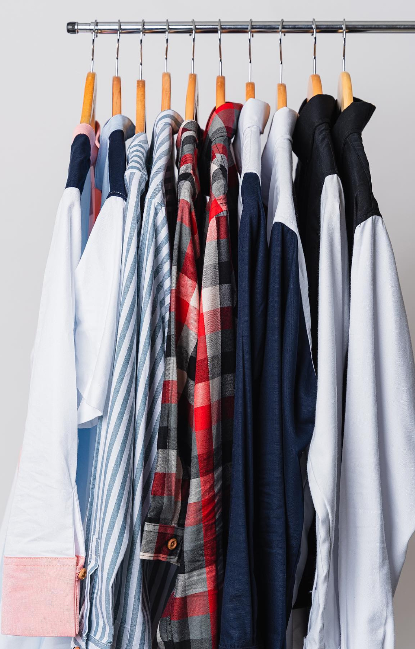 Clothing on hangers